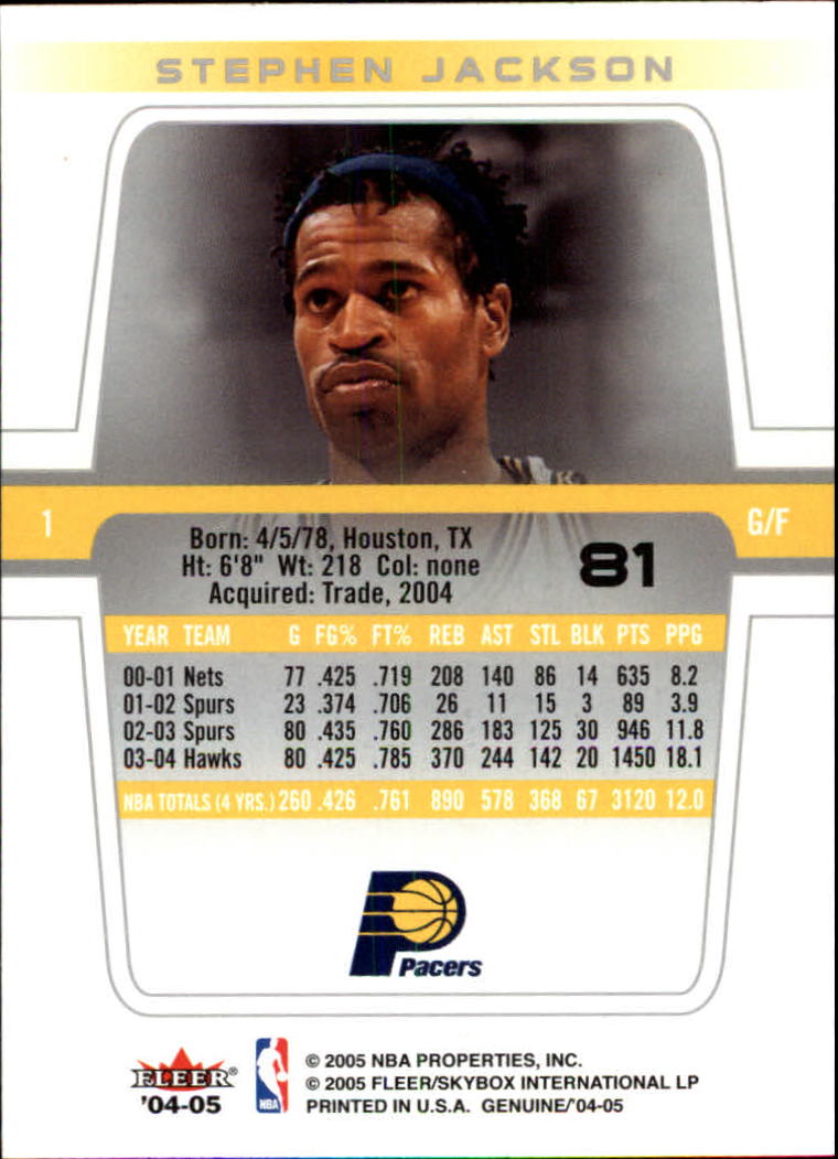 2004/2005 Genuine (Fleer) Basketball Part 1 Main Set Cards #1 to #125 - Picture 141 of 186