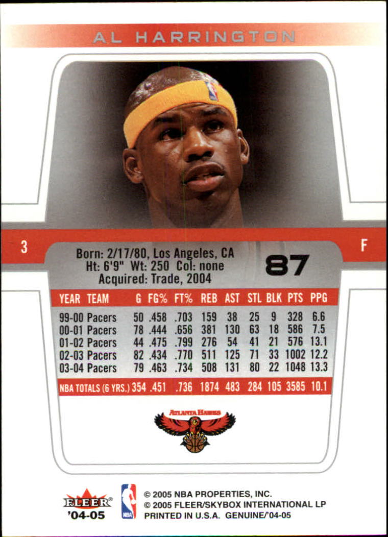 2004/2005 Genuine (Fleer) Basketball Part 1 Main Set Cards #1 to #125 - Picture 153 of 186