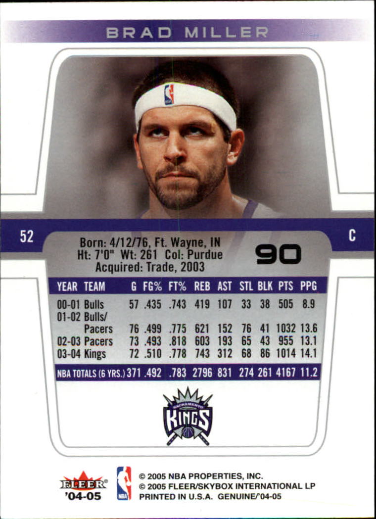 2004/2005 Genuine (Fleer) Basketball Part 1 Main Set Cards #1 to #125 - Picture 158 of 186