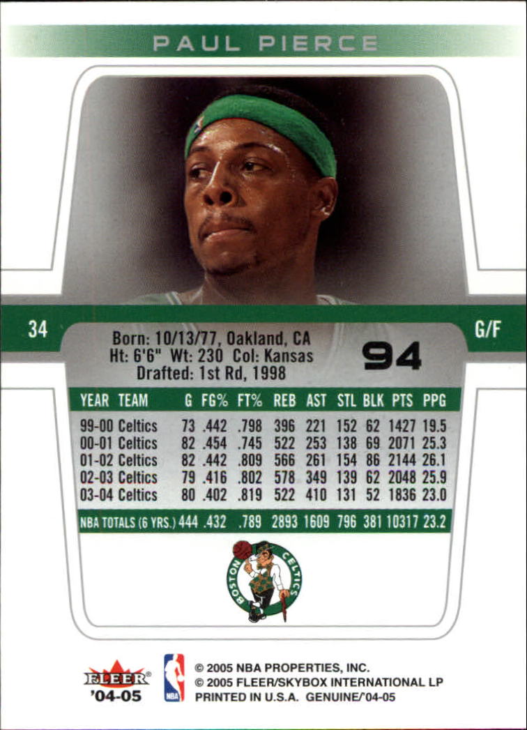 2004/2005 Genuine (Fleer) Basketball Part 1 Main Set Cards #1 to #125 - Picture 166 of 186