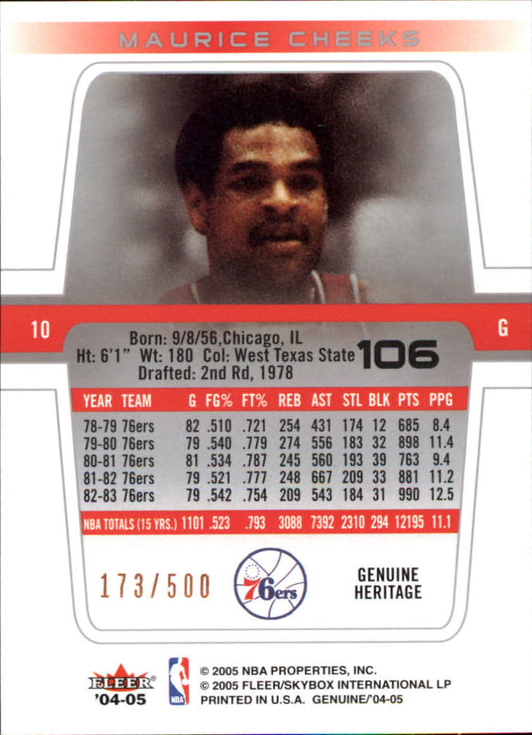 2004/2005 Genuine (Fleer) Basketball Part 1 Main Set Cards #1 to #125 - Picture 180 of 186