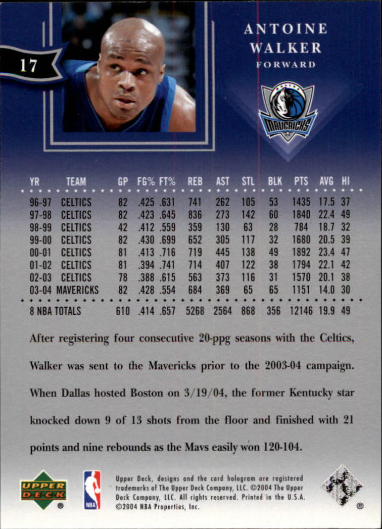 2004/2005 All-Star Lineup (Upper Deck) Basketball - Picture 27 of 159