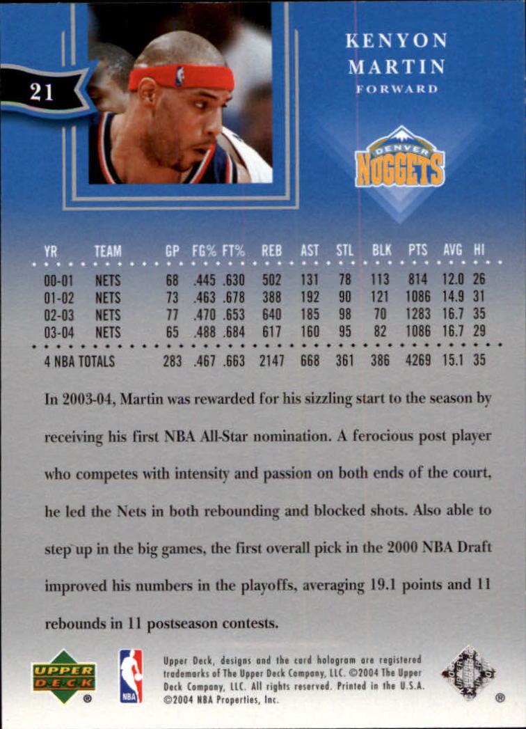 2004/2005 All-Star Lineup (Upper Deck) Basketball - Picture 35 of 159