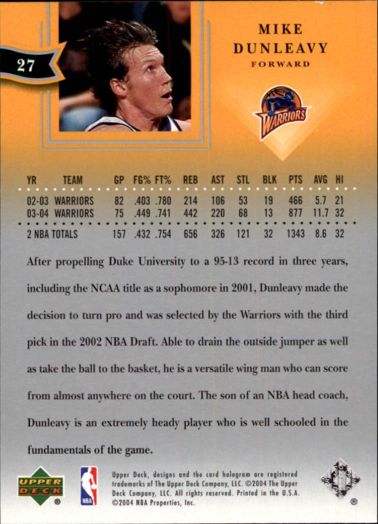 2004/2005 All-Star Lineup (Upper Deck) Basketball - Picture 45 of 159