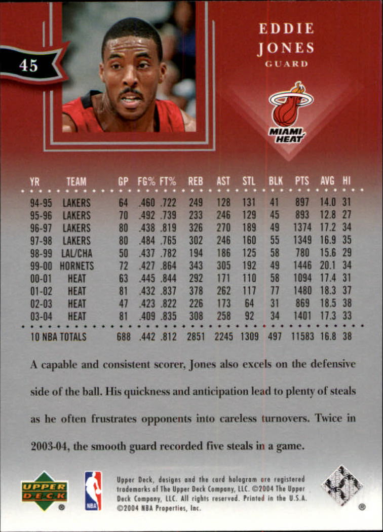 2004/2005 All-Star Lineup (Upper Deck) Basketball - Picture 71 of 159