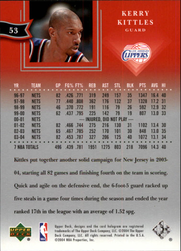 2004/2005 All-Star Lineup (Upper Deck) Basketball - Picture 83 of 159
