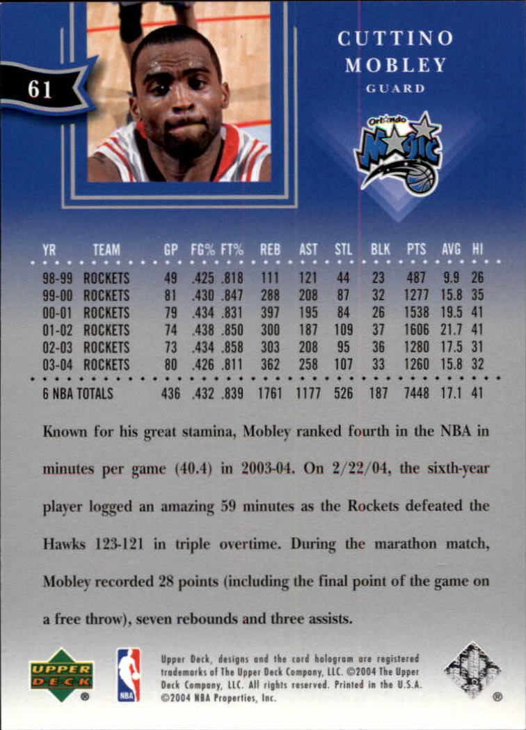 2004/2005 All-Star Lineup (Upper Deck) Basketball - Picture 97 of 159