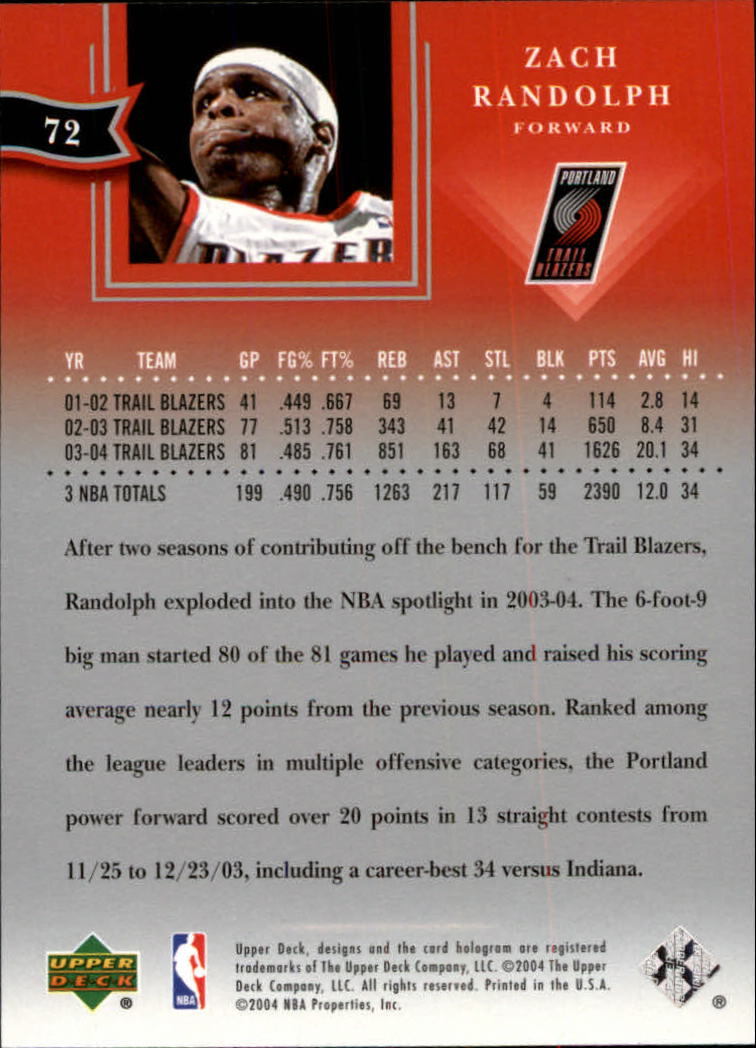 2004/2005 All-Star Lineup (Upper Deck) Basketball - Picture 115 of 159