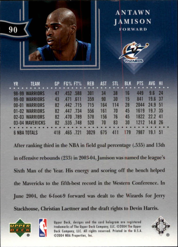 2004/2005 All-Star Lineup (Upper Deck) Basketball - Picture 145 of 159
