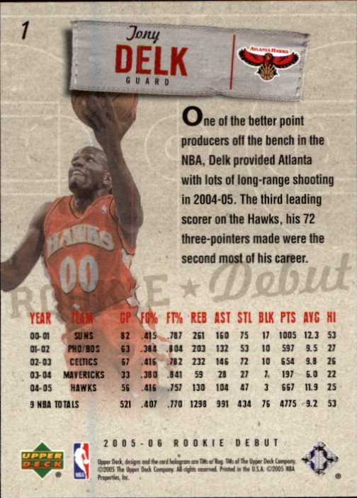 2005/2006 Rookie Debut (Upper Deck) Basketball - Picture 3 of 315