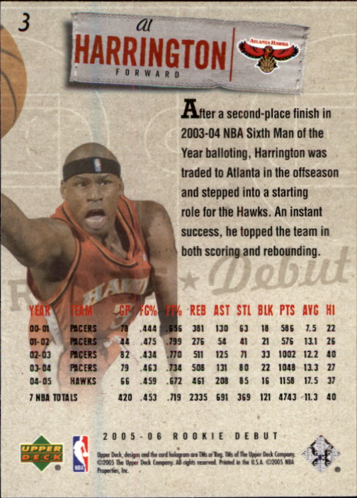 2005/2006 Rookie Debut (Upper Deck) Basketball - Picture 7 of 315