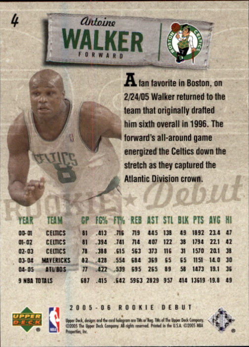 2005/2006 Rookie Debut (Upper Deck) Basketball - Picture 9 of 315
