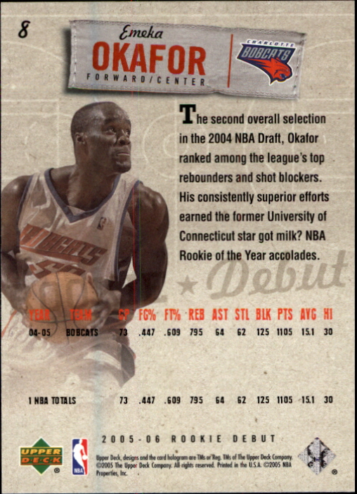 2005/2006 Rookie Debut (Upper Deck) Basketball - Picture 17 of 315