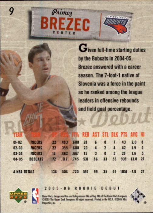 2005/2006 Rookie Debut (Upper Deck) Basketball - Picture 19 of 315