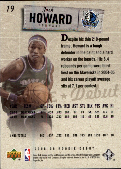2005/2006 Rookie Debut (Upper Deck) Basketball - Picture 37 of 315