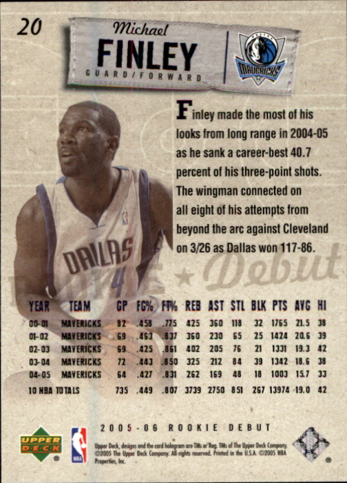 2005/2006 Rookie Debut (Upper Deck) Basketball - Picture 39 of 315