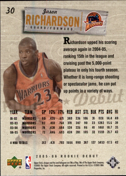 2005/2006 Rookie Debut (Upper Deck) Basketball - Picture 59 of 315
