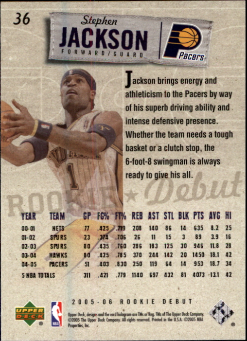2005/2006 Rookie Debut (Upper Deck) Basketball - Picture 71 of 315