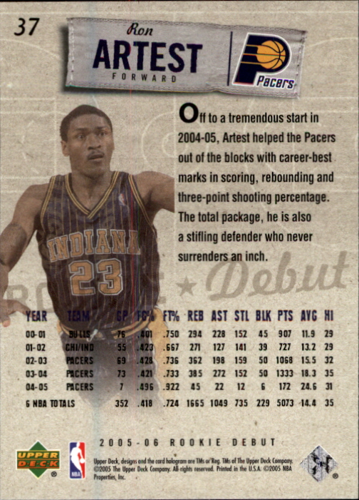 2005/2006 Rookie Debut (Upper Deck) Basketball - Picture 73 of 315