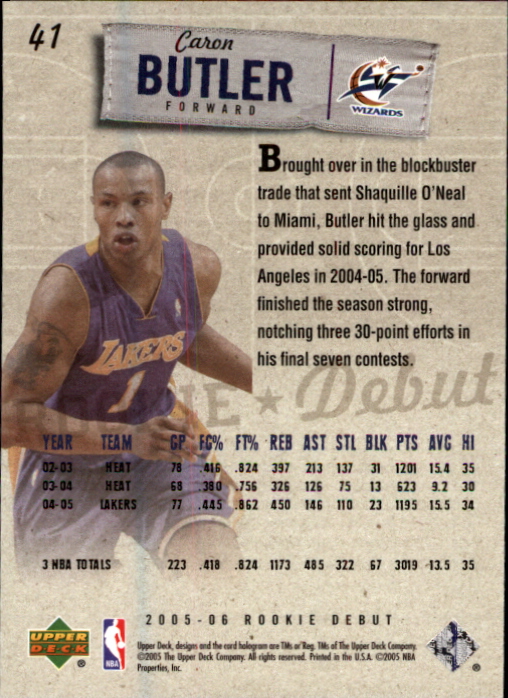 2005/2006 Rookie Debut (Upper Deck) Basketball - Picture 81 of 315