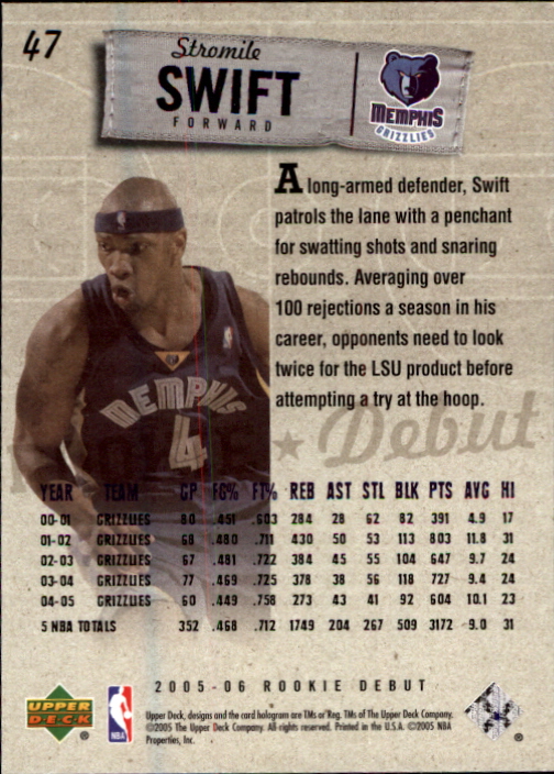 2005/2006 Rookie Debut (Upper Deck) Basketball - Picture 93 of 315