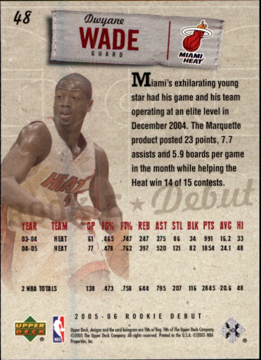 2005/2006 Rookie Debut (Upper Deck) Basketball - Picture 95 of 315