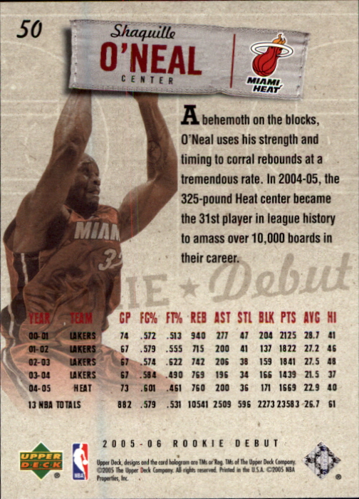2005/2006 Rookie Debut (Upper Deck) Basketball - Picture 99 of 315