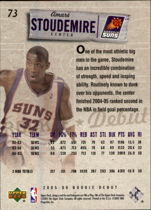 2005/2006 Rookie Debut (Upper Deck) Basketball - Picture 145 of 315