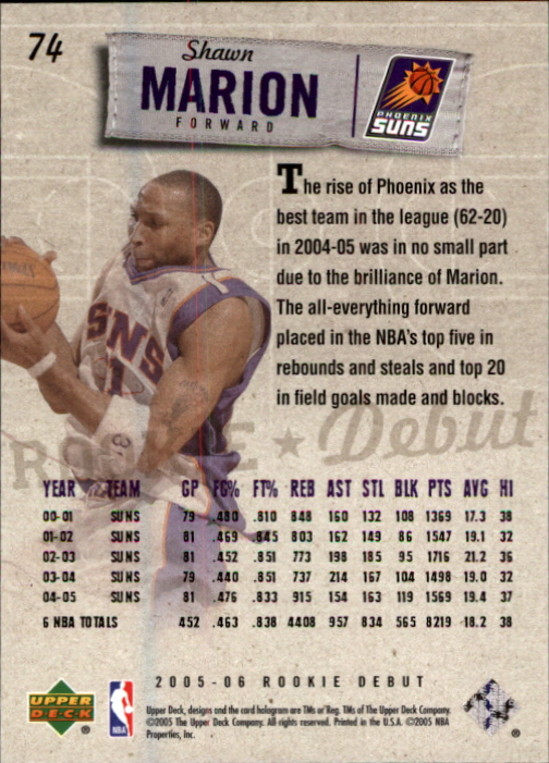 2005/2006 Rookie Debut (Upper Deck) Basketball - Picture 147 of 315