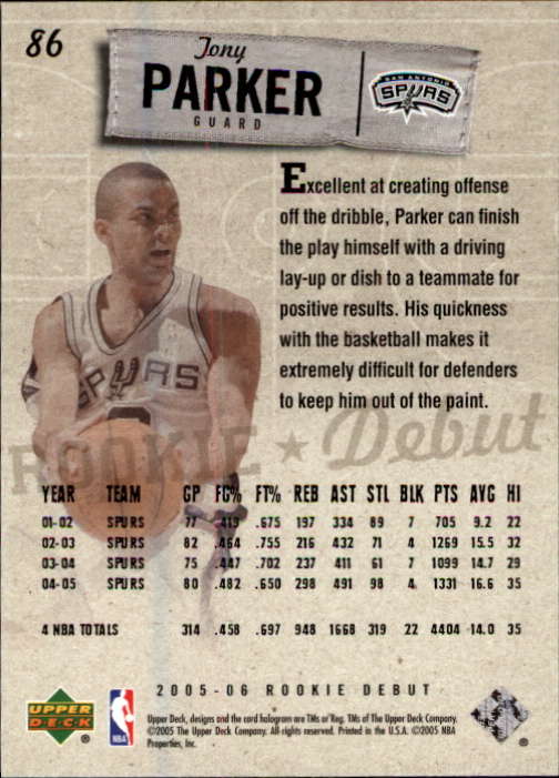 2005/2006 Rookie Debut (Upper Deck) Basketball - Picture 171 of 315