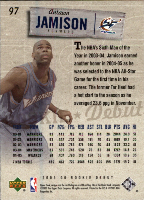 2005/2006 Rookie Debut (Upper Deck) Basketball - Picture 193 of 315