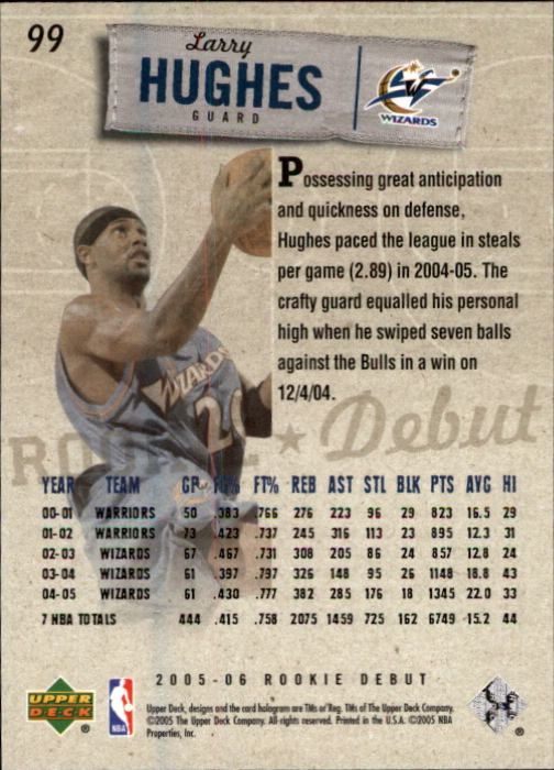 2005/2006 Rookie Debut (Upper Deck) Basketball - Picture 197 of 315