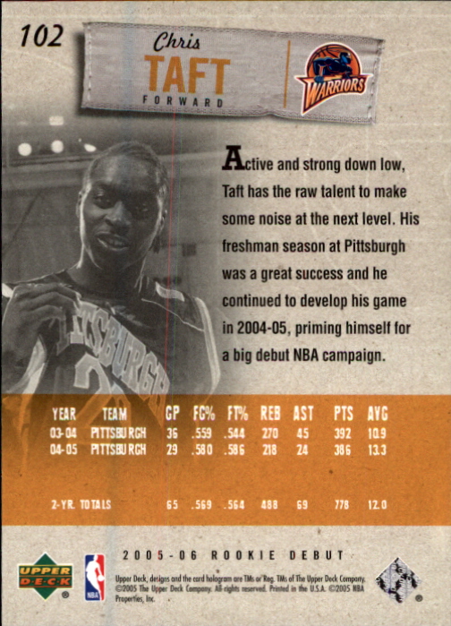 2005/2006 Rookie Debut (Upper Deck) Basketball - Picture 203 of 315