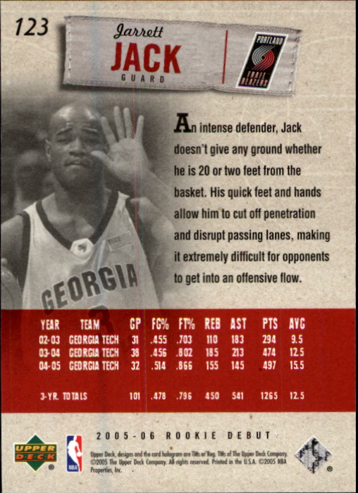2005/2006 Rookie Debut (Upper Deck) Basketball - Picture 243 of 315