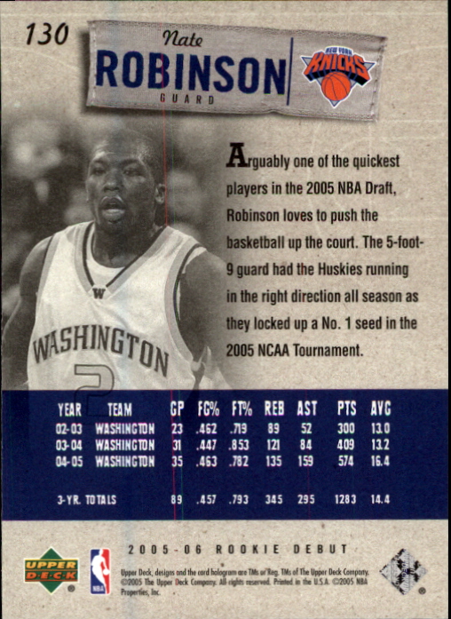 2005/2006 Rookie Debut (Upper Deck) Basketball - Picture 257 of 315