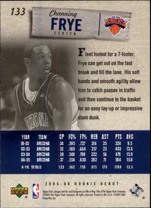 2005/2006 Rookie Debut (Upper Deck) Basketball - Picture 263 of 315