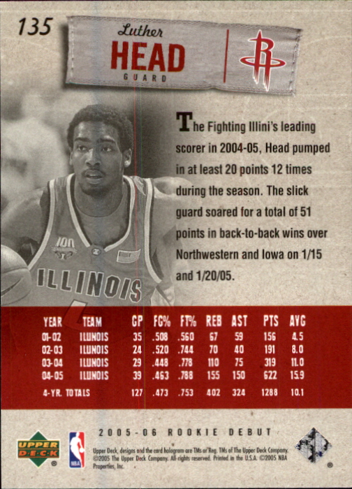 2005/2006 Rookie Debut (Upper Deck) Basketball - Picture 267 of 315