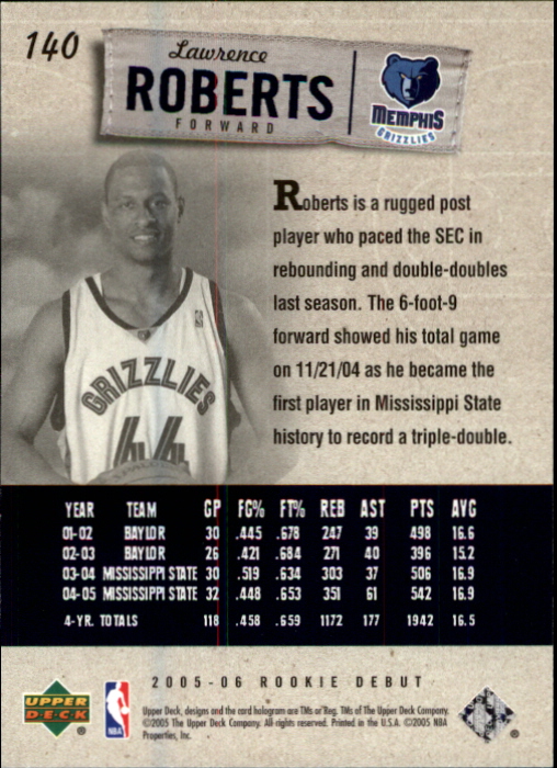 2005/2006 Rookie Debut (Upper Deck) Basketball - Picture 277 of 315