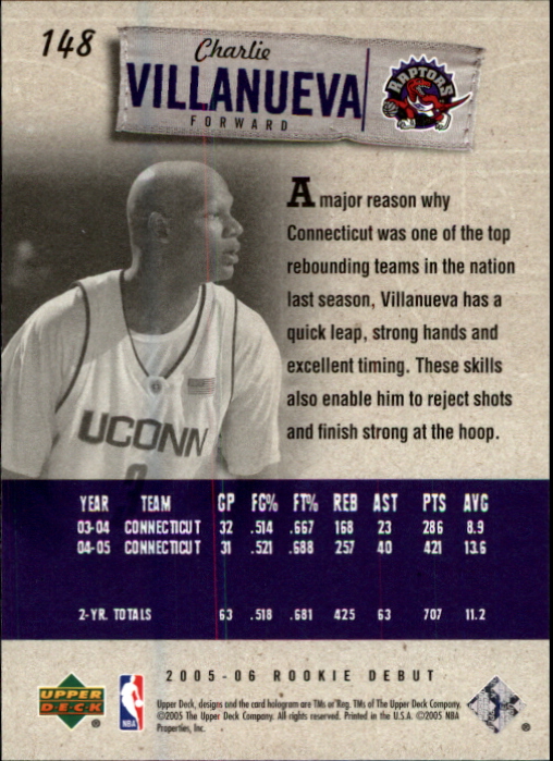 2005/2006 Rookie Debut (Upper Deck) Basketball - Picture 291 of 315