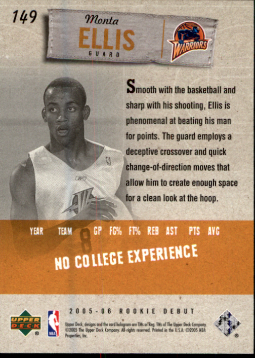 2005/2006 Rookie Debut (Upper Deck) Basketball - Picture 293 of 315