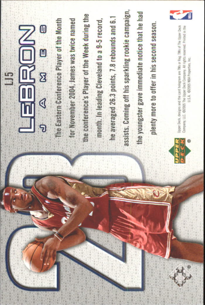Set carte Upper Deck Basket Michael Jordan/LeBron James 2005/2006 - Foto 3 di 125