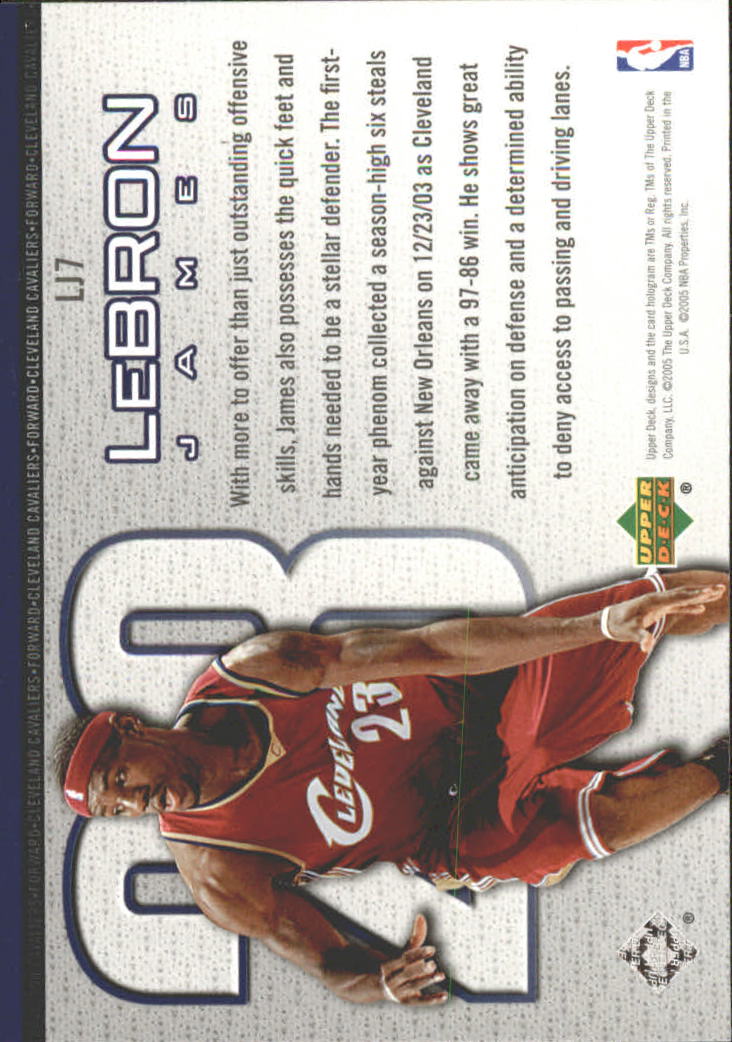 Set carte Upper Deck Basket Michael Jordan/LeBron James 2005/2006 - Foto 7 di 125