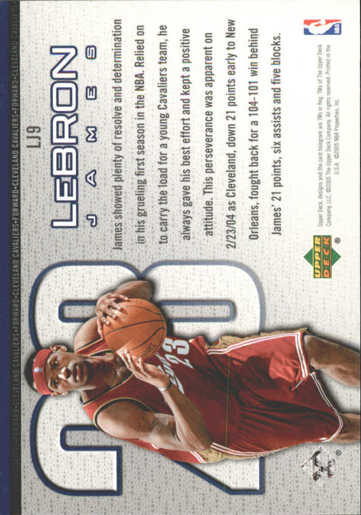 Set carte Upper Deck Basket Michael Jordan/LeBron James 2005/2006 - Foto 11 di 125