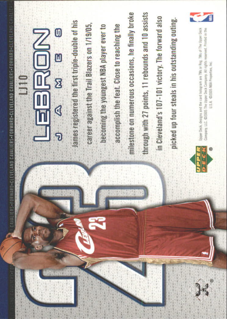Set carte Upper Deck Basket Michael Jordan/LeBron James 2005/2006 - Foto 13 di 125