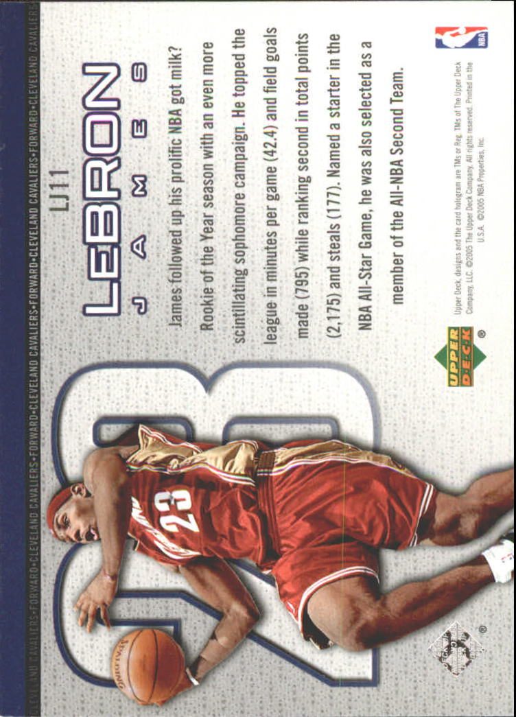 Set carte Upper Deck Basket Michael Jordan/LeBron James 2005/2006 - Foto 15 di 125