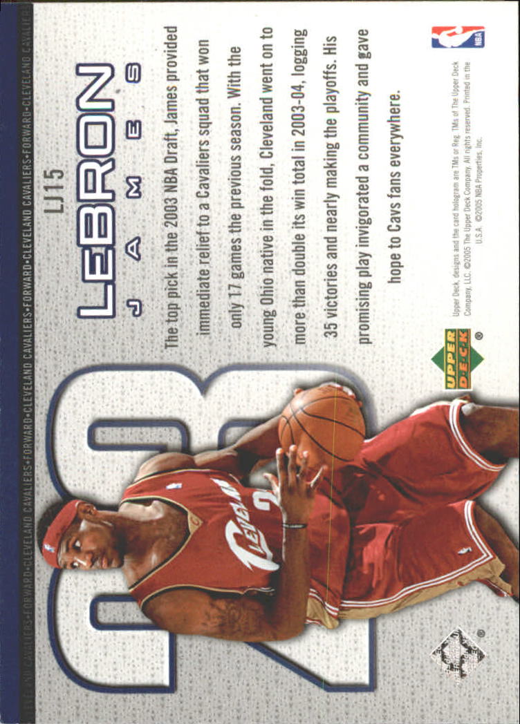 Set carte Upper Deck Basket Michael Jordan/LeBron James 2005/2006 - Foto 21 di 125