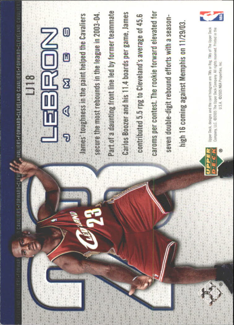 Set carte Upper Deck Basket Michael Jordan/LeBron James 2005/2006 - Foto 27 di 125