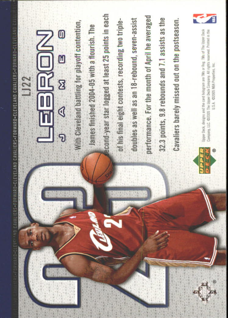 Set carte Upper Deck Basket Michael Jordan/LeBron James 2005/2006 - Foto 33 di 125