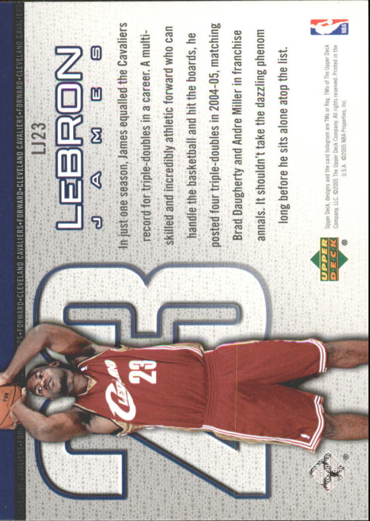 Set carte Upper Deck Basket Michael Jordan/LeBron James 2005/2006 - Foto 35 di 125