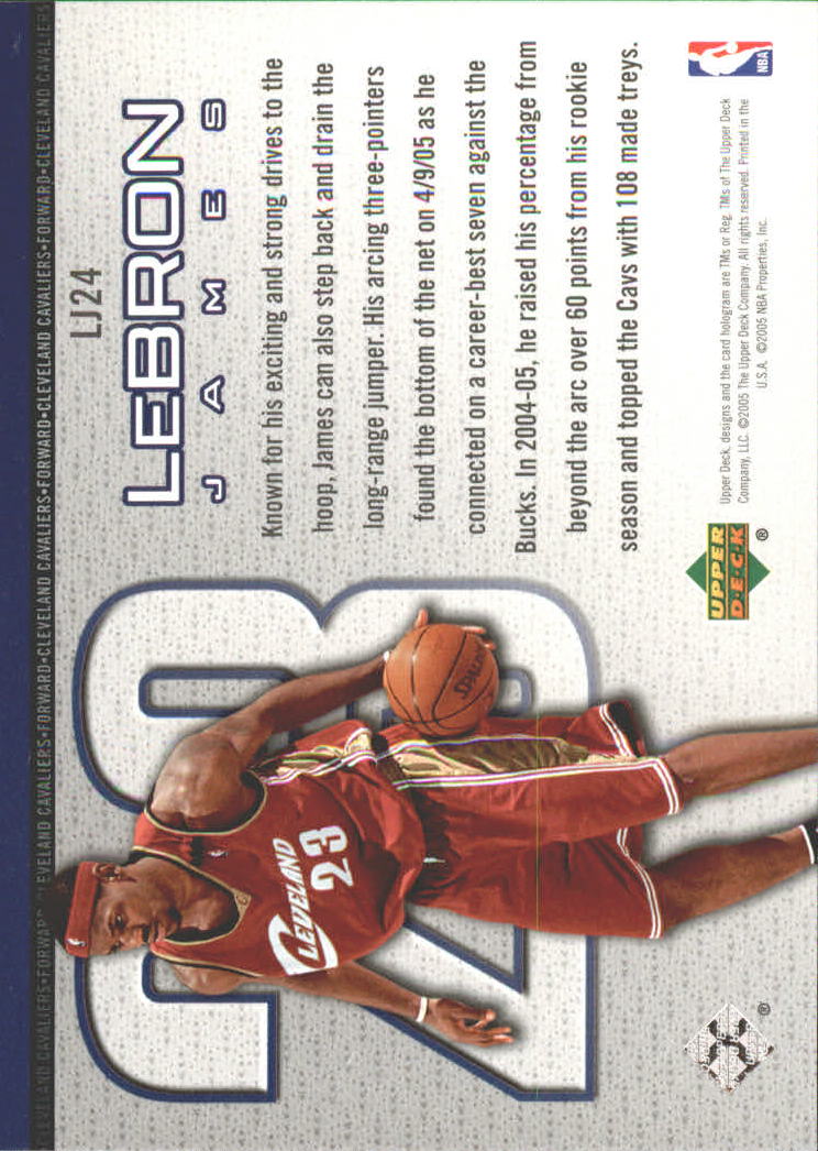 Set carte Upper Deck Basket Michael Jordan/LeBron James 2005/2006 - Foto 37 di 125